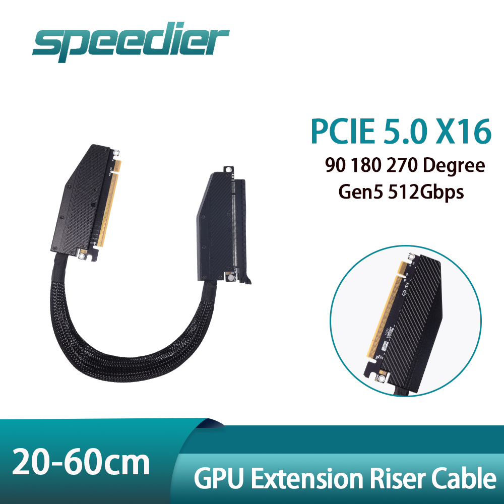 Pcie 5.0 Gpu Riser Cable - Kabel przedłużający PCIE 5.0 X16 GPU,