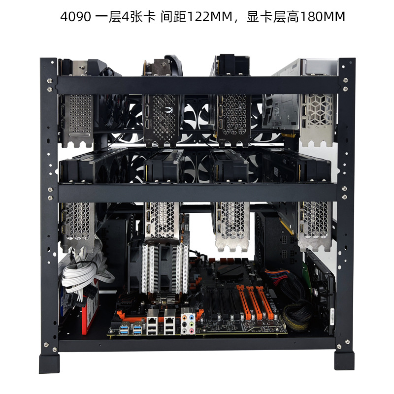 Modułowy, otwarty stojak na ka – Gpu Mining Rig Frame 8 Gpu recenzja i cena